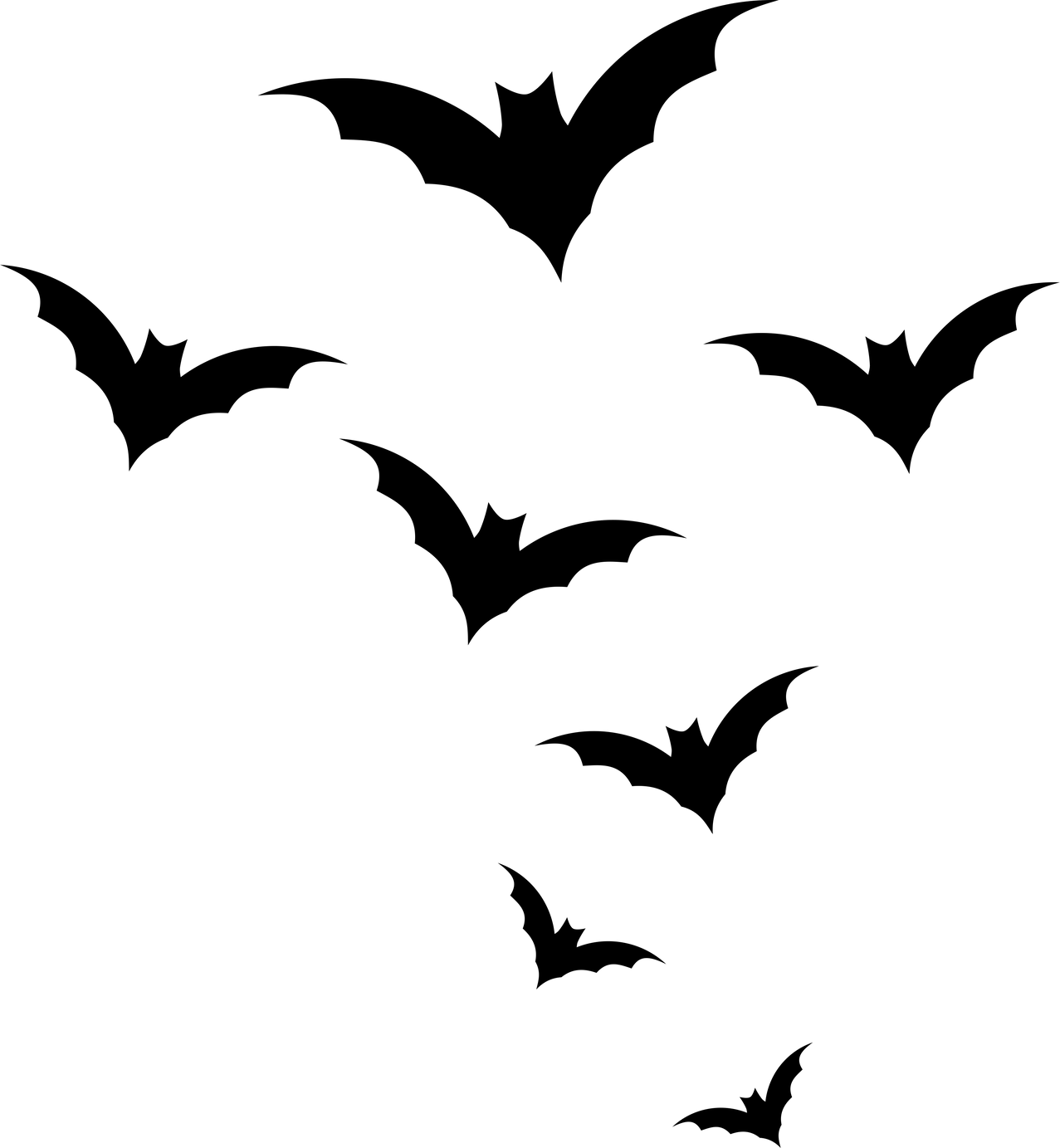 Flying bats background